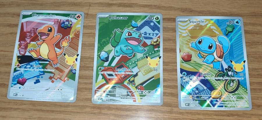 Kanto Starter Set Pokemon First Partner Illustration Collection Series 1 Promos