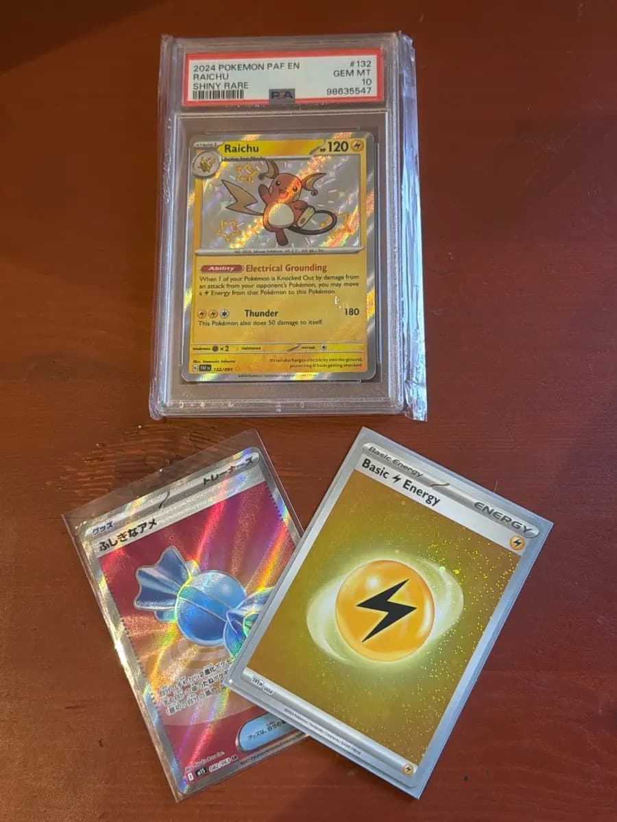 Raichu Paldean Fates 132/091 Shiny Rare PSA 10, Please Read Description first