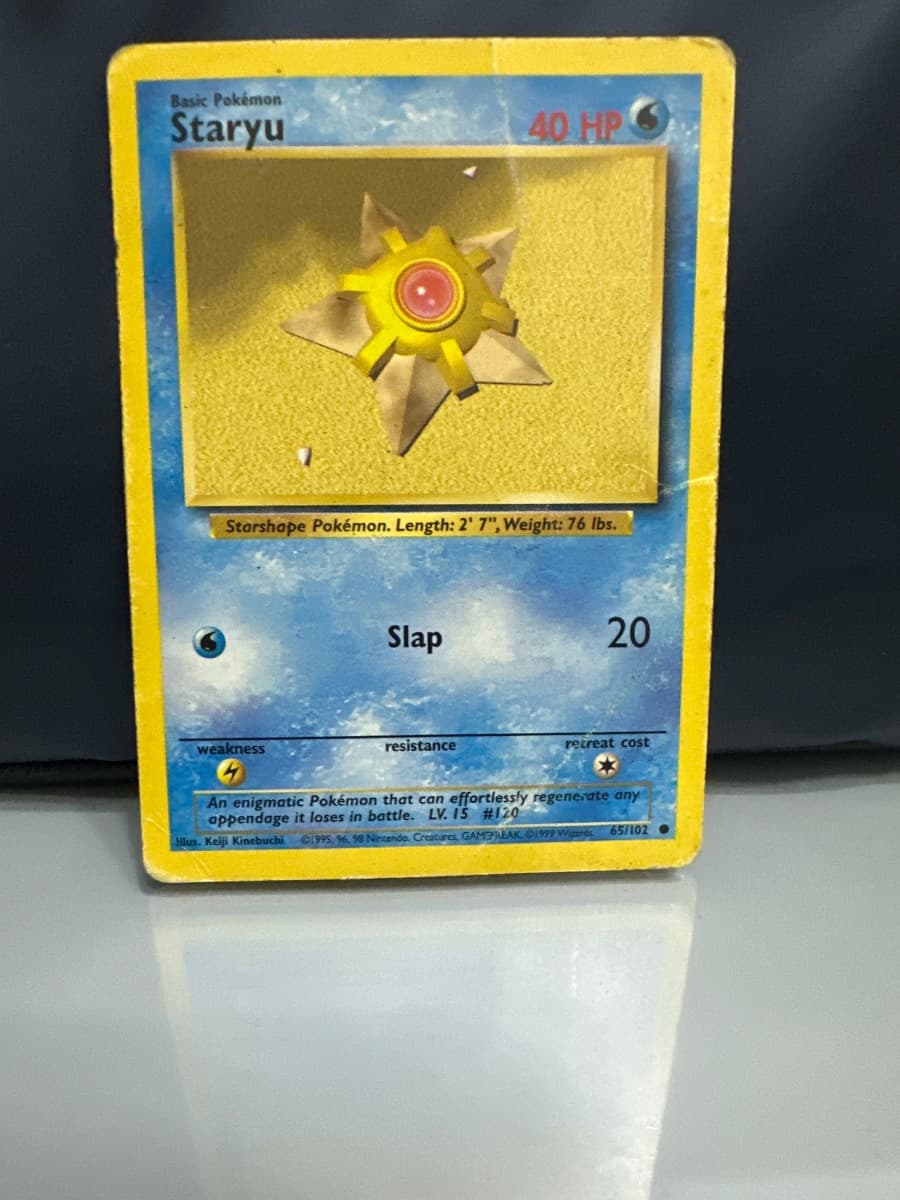 Vintage Pokémon Lot – Starmie, Farfetch’d, Onix, Abra + more (10 cards)